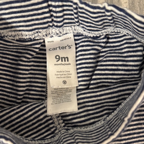 Carter's Black and White Striped Leggings - Picture 2 of 2